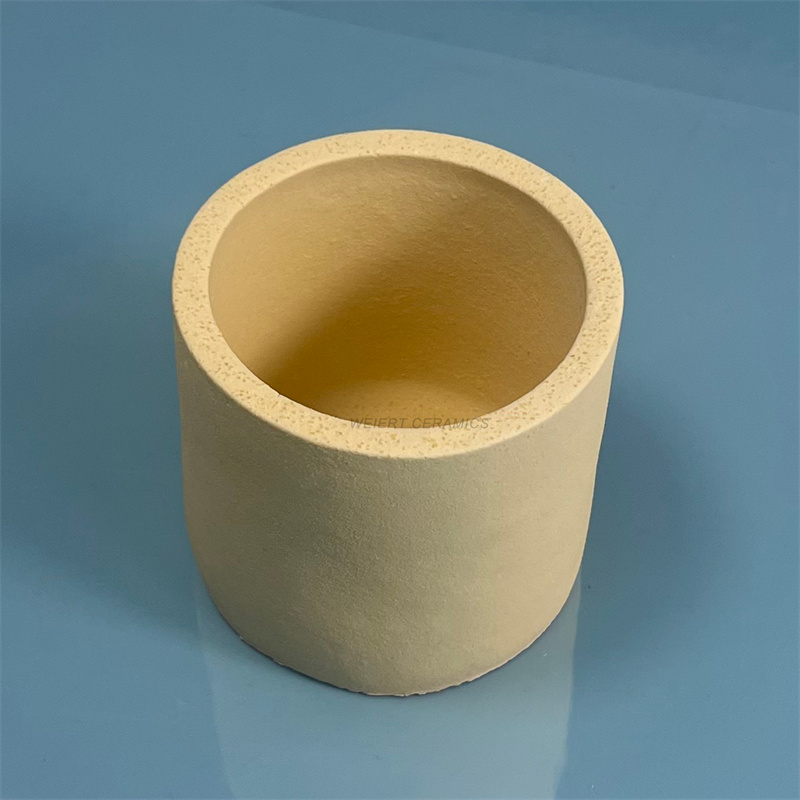 Cylindrical Zirconia Crucible